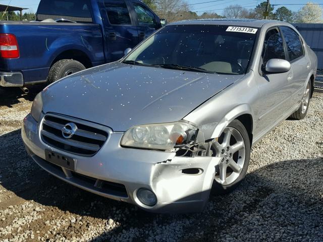 JN1DA31A33T410384 - 2003 NISSAN MAXIMA GLE SILVER photo 2