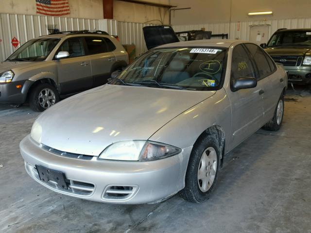 1G1JC524717240141 - 2001 CHEVROLET CAVALIER B SILVER photo 2