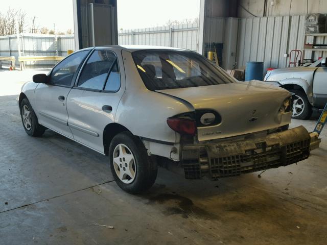 1G1JC524717240141 - 2001 CHEVROLET CAVALIER B SILVER photo 3