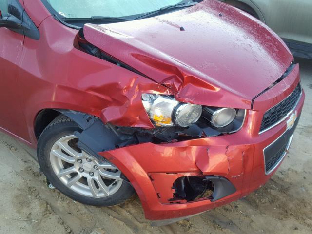 1G1JC6SH3E4128100 - 2014 CHEVROLET SONIC LT RED photo 9