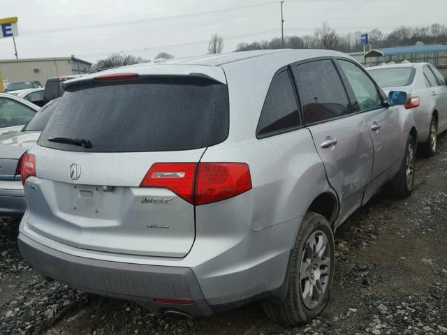 2HNYD28428H544320 - 2008 ACURA MDX TECHNO SILVER photo 4