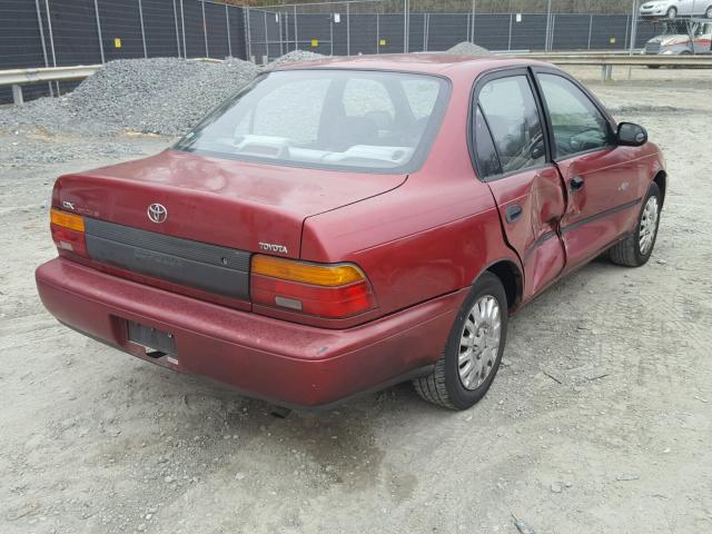 2T1AE09BXRC049980 - 1994 TOYOTA COROLLA LE MAROON photo 4