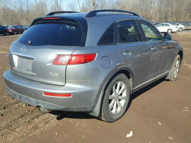 JNRAS08W46X207000 - 2006 INFINITI FX35 GRAY photo 4