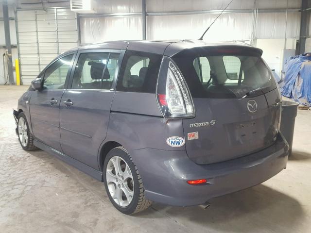 JM1CR29L680302528 - 2008 MAZDA 5 GRAY photo 3