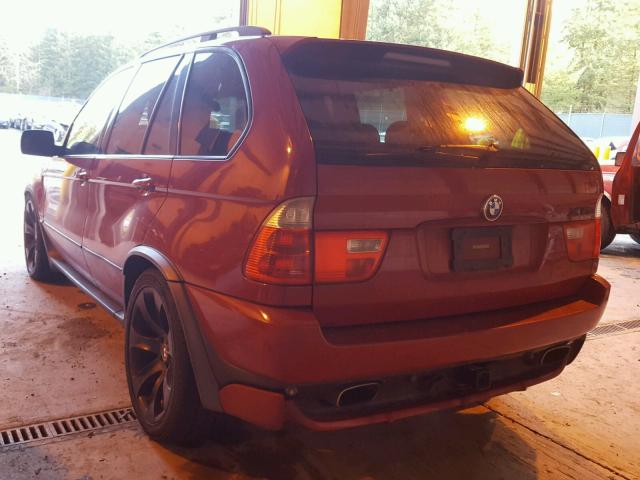 5UXFA93574LE81356 - 2004 BMW X5 4.8IS RED photo 3