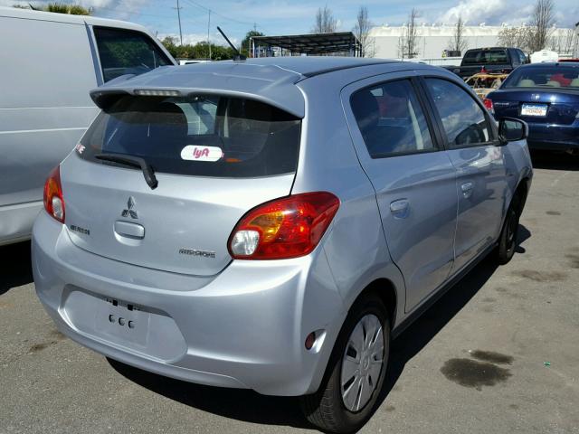 ML32A3HJ0FH040063 - 2015 MITSUBISHI MIRAGE DE SILVER photo 4