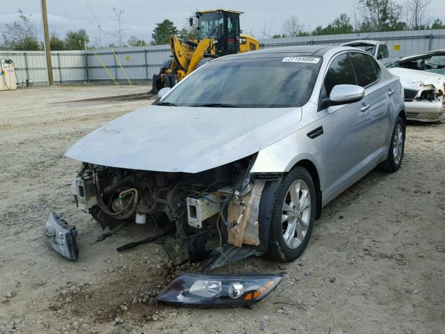 5XXGN4A72DG233269 - 2013 KIA OPTIMA EX SILVER photo 2