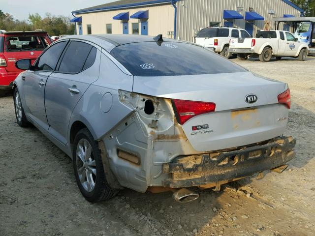 5XXGN4A72DG233269 - 2013 KIA OPTIMA EX SILVER photo 3