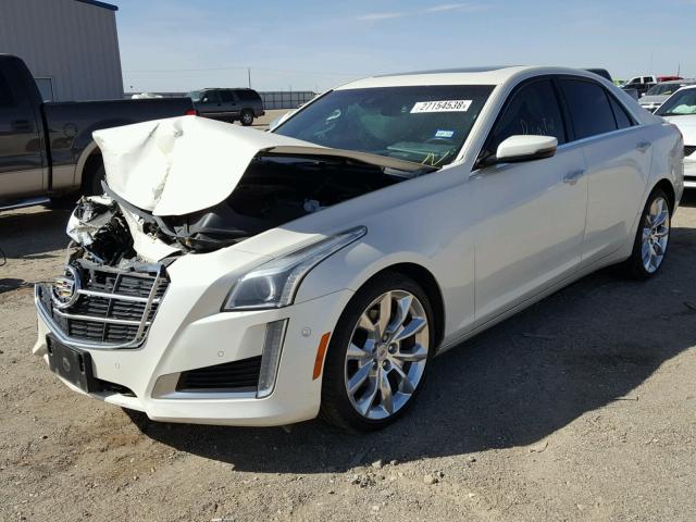 1G6AS5SX7E0185826 - 2014 CADILLAC CTS PERFOR Weiß Foto 2