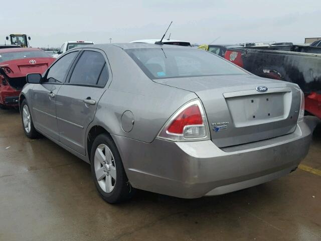 3FAHP07Z38R257612 - 2008 FORD FUSION SE SILVER photo 3