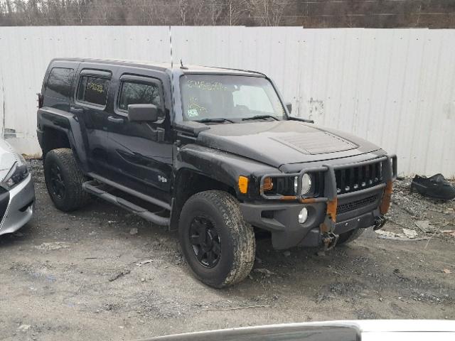 5GTDN13E378236890 - 2007 HUMMER H3 BLACK photo 1