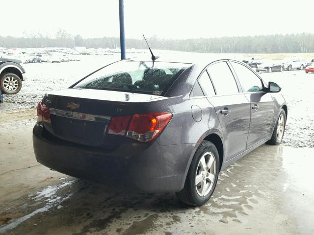 1G1PF5S98B7213352 - 2011 CHEVROLET CRUZE LT GRAY photo 4