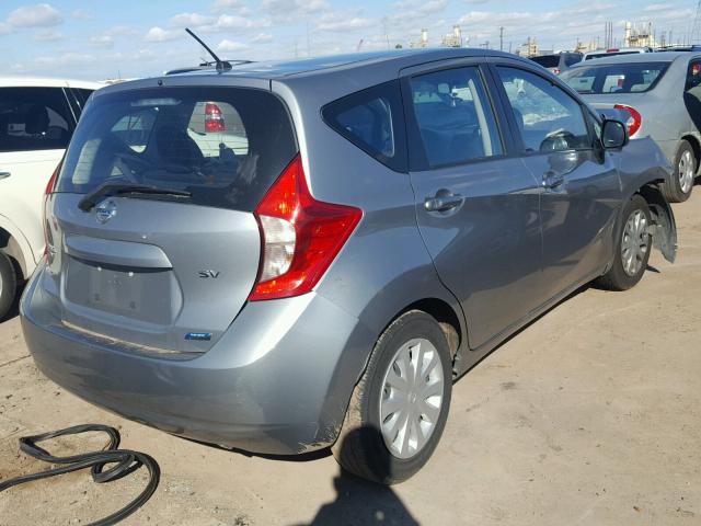 3N1CE2CP4EL405438 - 2014 NISSAN VERSA NOTE BLUE photo 4