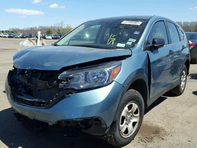 2HKRM4H36DH694171 - 2013 HONDA CR-V BLUE photo 2