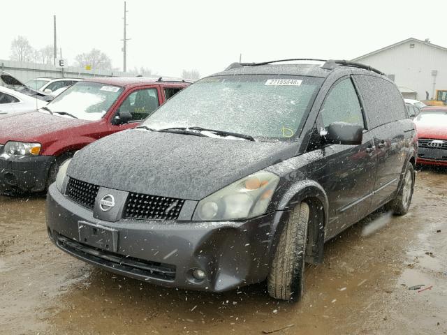 5N1BV28U94N352415 - 2004 NISSAN QUEST S GRAY photo 2