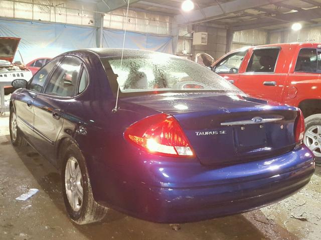 1FAFP56S1YG181274 - 2000 FORD TAURUS SEL BLUE photo 3