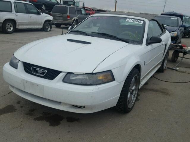 1FAFP44432F152385 - 2002 FORD MUSTANG WHITE photo 2