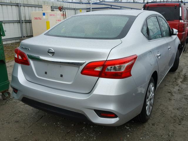 3N1AB7AP2GY307112 - 2016 NISSAN SENTRA S GRAY photo 4