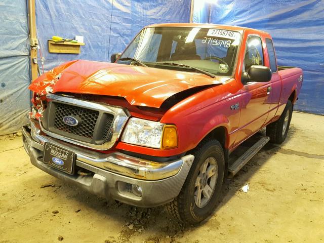 1FTZR15E45PA27322 - 2005 FORD RANGER SUP RED photo 2