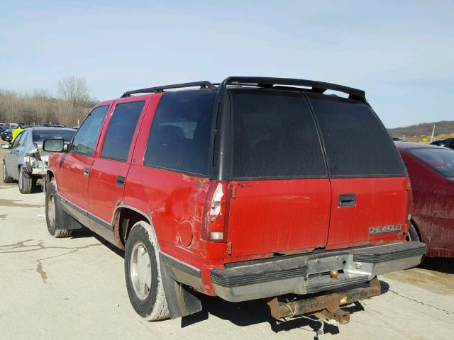 1GNEK13R9TJ325641 - 1996 CHEVROLET TAHOE K150 RED photo 3