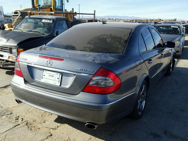 WDBUF56X87B031186 - 2007 MERCEDES-BENZ E 350 GRAY photo 4