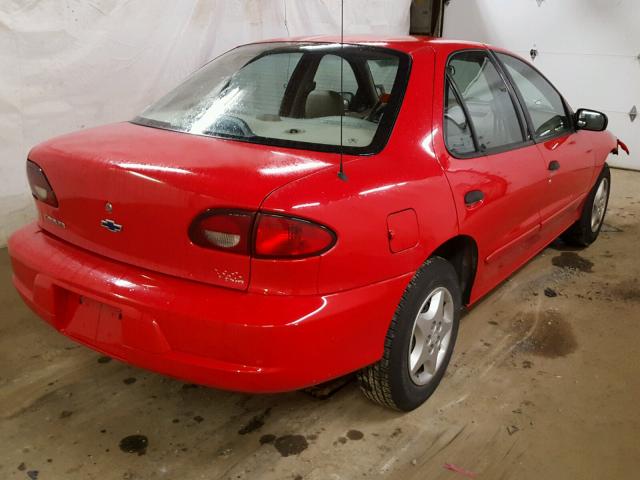 1G1JC524927249280 - 2002 CHEVROLET CAVALIER B RED photo 4