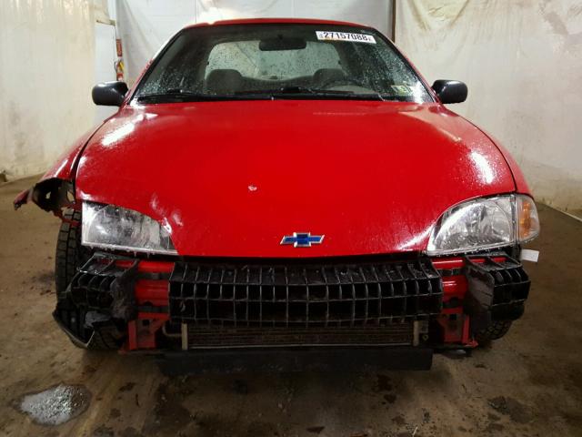 1G1JC524927249280 - 2002 CHEVROLET CAVALIER B RED photo 9