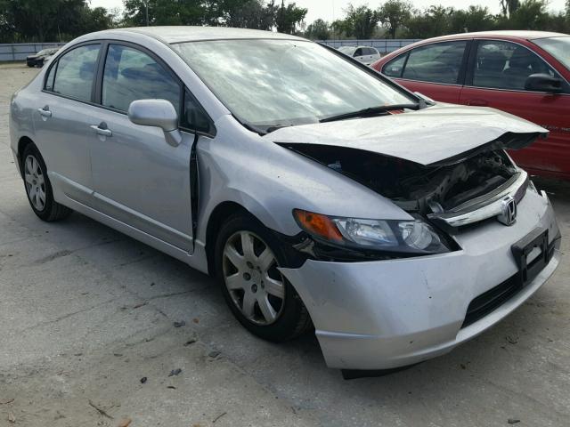 1HGFA16527L141081 - 2007 HONDA CIVIC LX SILVER photo 1