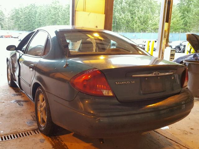 1FAFP56S1YG104159 - 2000 FORD TAURUS SEL GREEN photo 3