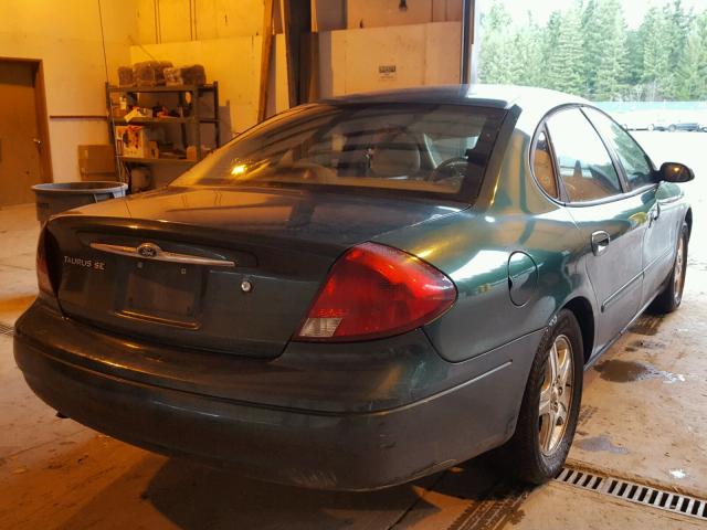 1FAFP56S1YG104159 - 2000 FORD TAURUS SEL GREEN photo 4