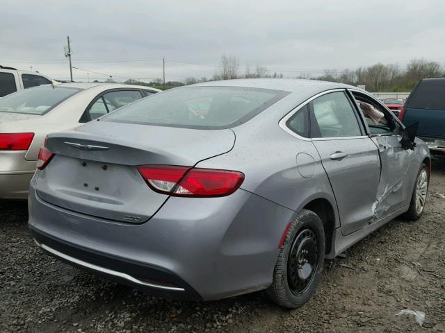 1C3CCCAB8FN552142 - 2015 CHRYSLER 200 LIMITE SILVER photo 4