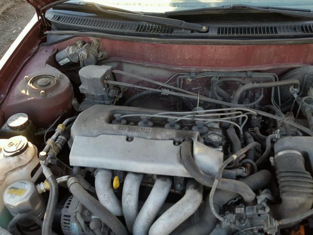 1Y1SK5481WZ434931 - 1998 CHEVROLET GEO PRIZM 栗色 照片 7