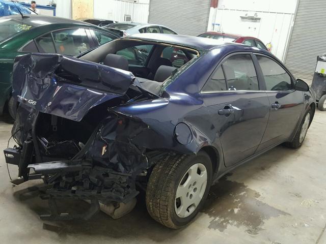 1G2ZF57B384248018 - 2008 PONTIAC G6 VALUE L BLUE photo 4