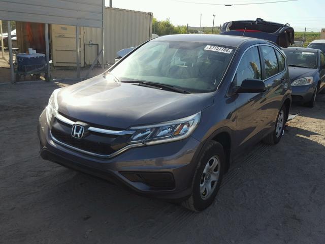 3CZRM3H34GG710482 - 2016 HONDA CR-V LX BLUE photo 2