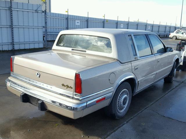 1C3XY66LXMD292979 - 1991 CHRYSLER NEW YORKER GOLD photo 4