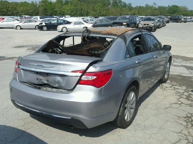 1C3CCBBB7DN594775 - 2013 CHRYSLER 200 TOURIN GRAY photo 4