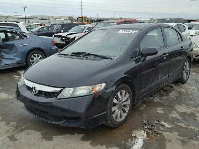 2HGFA1F93BH518106 - 2011 HONDA CIVIC EXL BLACK photo 2