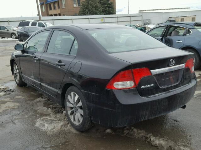2HGFA1F93BH518106 - 2011 HONDA CIVIC EXL 黑色 照片 3