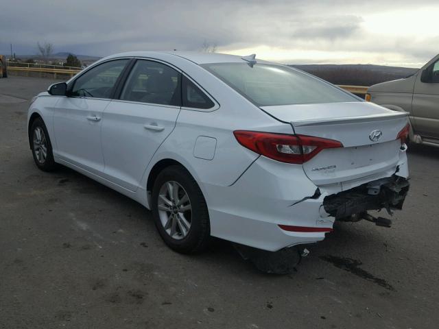 5NPE24AF6GH417145 - 2016 HYUNDAI SONATA SE WHITE photo 3