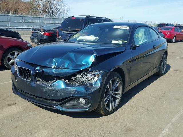 WBA3N9C59EK245558 - 2014 BMW 428 XI BLUE photo 2