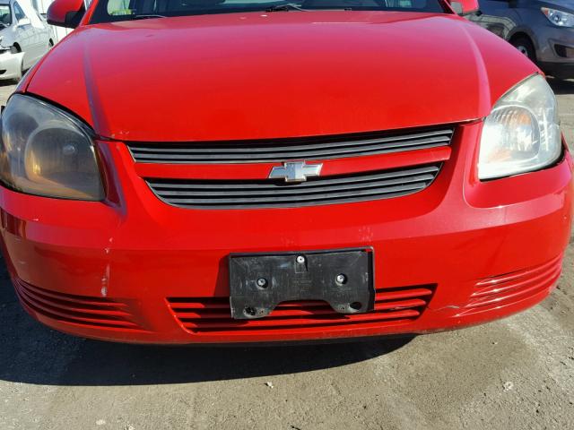 1G1AL58FX87304286 - 2008 CHEVROLET COBALT LT RED photo 9