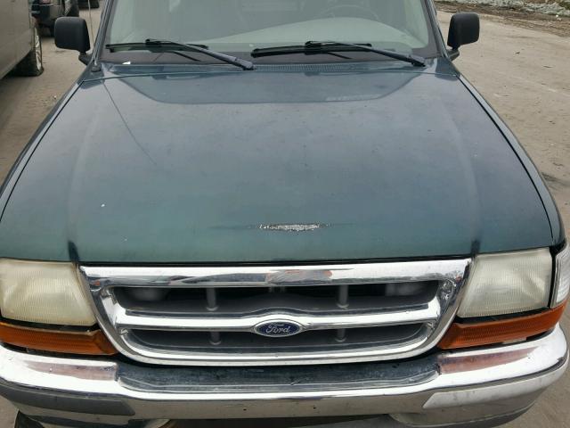 1FTYR10U3WUA96287 - 1998 FORD RANGER GREEN photo 7