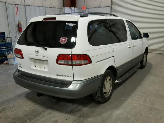 4T3ZF13C41U372987 - 2001 TOYOTA SIENNA LE WHITE photo 4