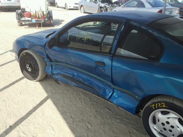 3G2JB1249TS895106 - 1996 PONTIAC SUNFIRE SE BLUE photo 9