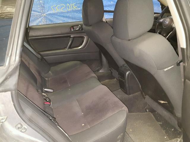 4S3BL616487204258 - 2008 SUBARU LEGACY 2.5 SILVER photo 6