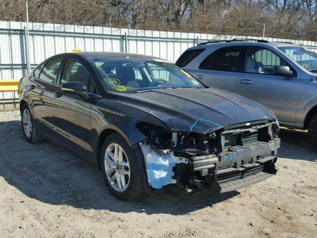 3FA6P0H74ER385468 - 2014 FORD FUSION SE BLACK photo 1