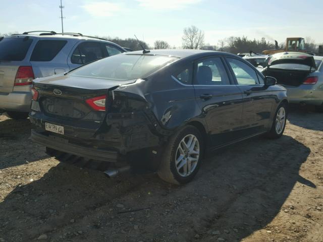 3FA6P0H74ER385468 - 2014 FORD FUSION SE BLACK photo 4