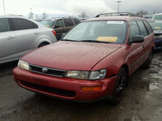 JT2AE09WXP0042000 - 1993 TOYOTA COROLLA BA MAROON photo 2