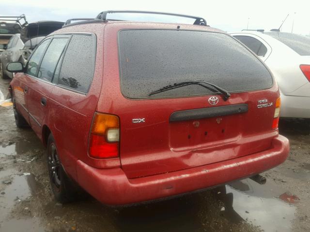 JT2AE09WXP0042000 - 1993 TOYOTA COROLLA BA MAROON photo 3