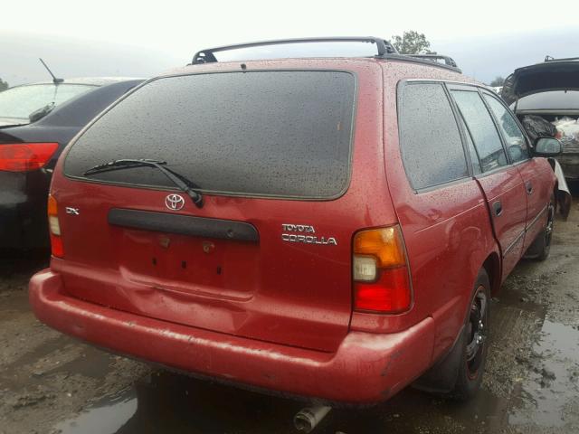 JT2AE09WXP0042000 - 1993 TOYOTA COROLLA BA MAROON photo 4